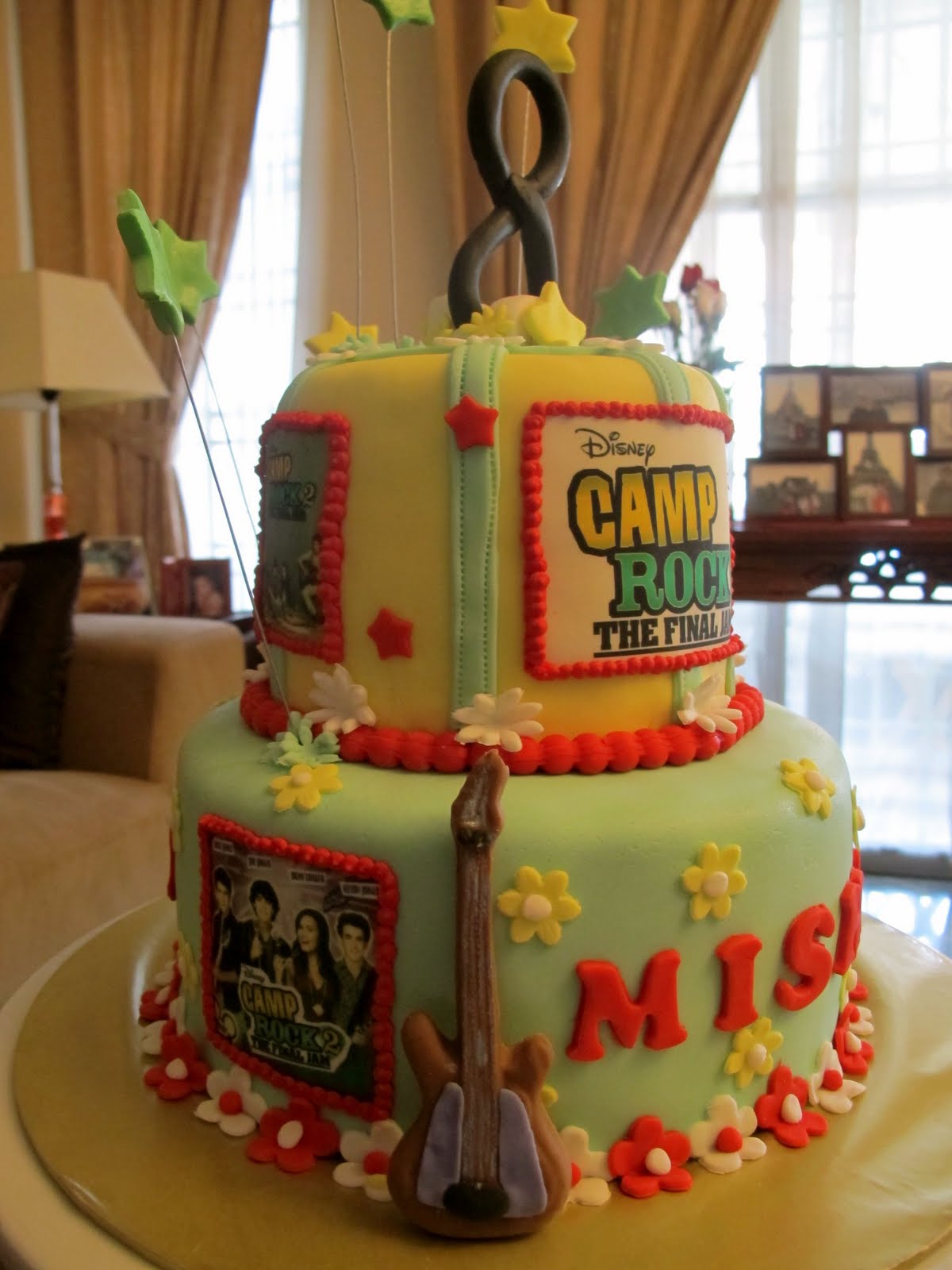 Pink Oven Cakes and Cookies Camp Rock 2 Cake