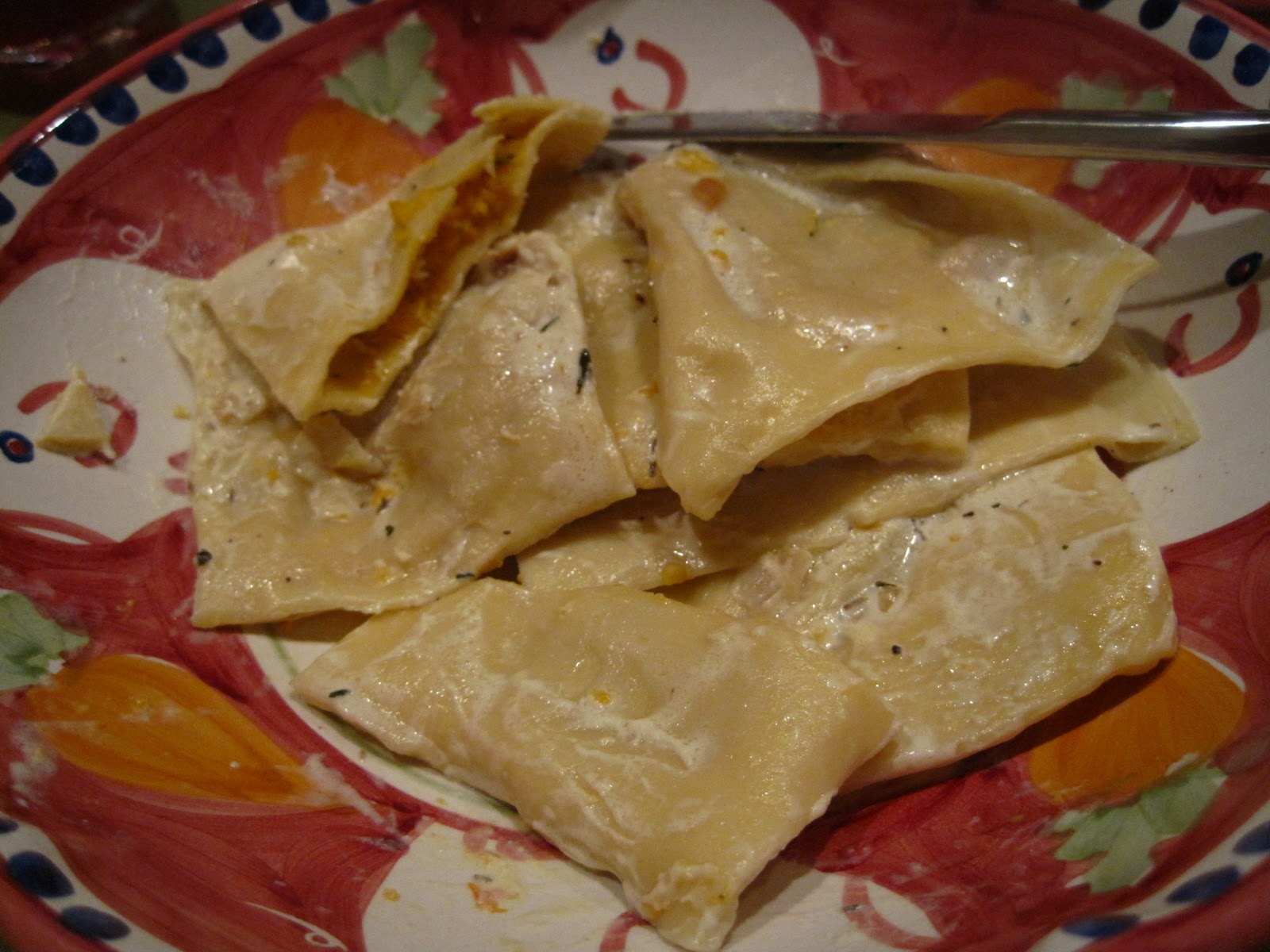 The Lord Jeff's Table Butternut Squash Ravioli in MapleCream Sauce