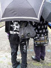 Japanese Punkers waiting for the train