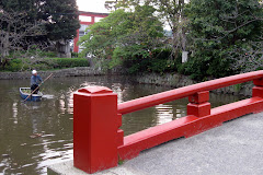 empty ponds at Shinto Shrine