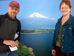 CJ and  mom Jean at Mt Fuji