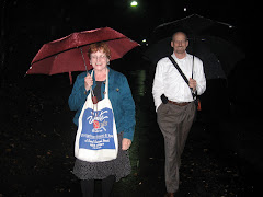 Jean and CJ walking along