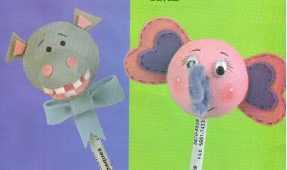 muñecos de foami para lapiz