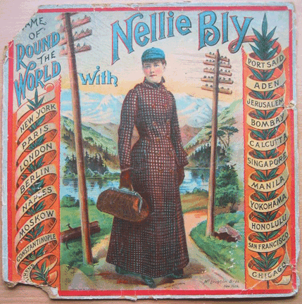 picture of round the world traveller, Nelly Bly
