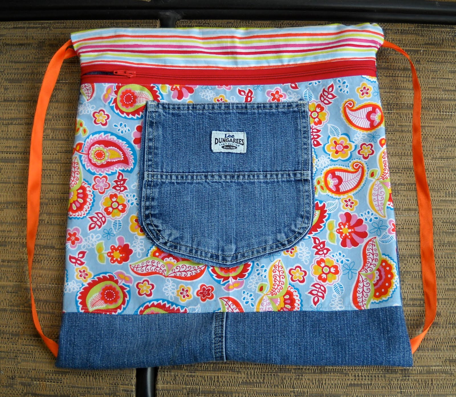 blue jean backpack tutorial a tiny forest