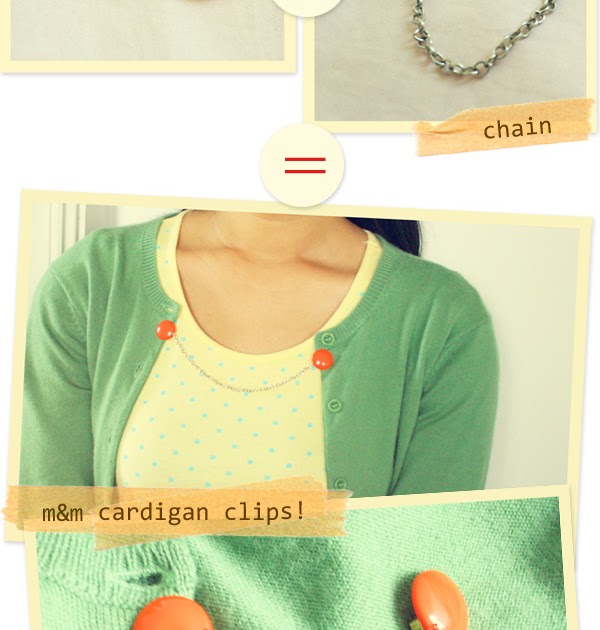 diy quick cardigan clips ♥ Much Love ♥