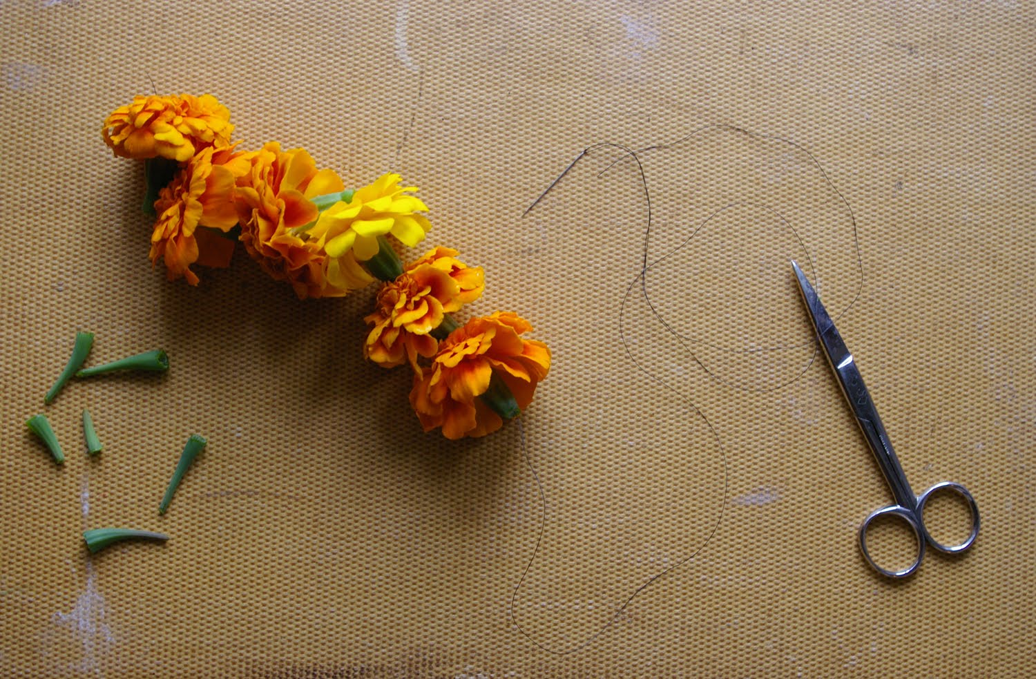 The Little Ragamuffin Marigold Garland