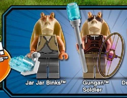 New Lego Star Wars Gungan Green Soldier Minifigure