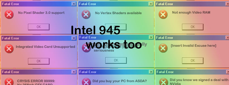 Intel 945 Works Too!