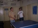 Jugando al ping pong