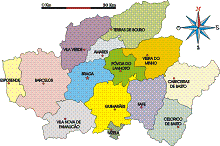 Mapa do Distrito de Braga