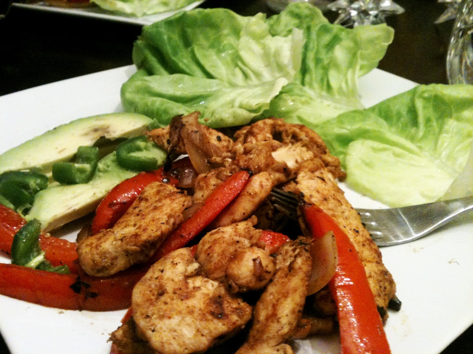 carlyklock Chicken Fajita Lettuce Wraps