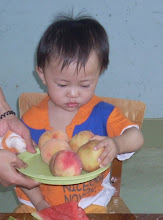 Katie eating fruit
