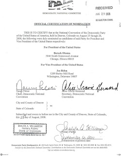 Pelosi signature on DNC doc