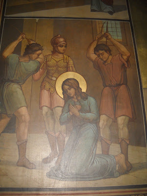 كنيسة الشهيدة مارينا باثينا - اليونان Thissio+martyrdom+icon