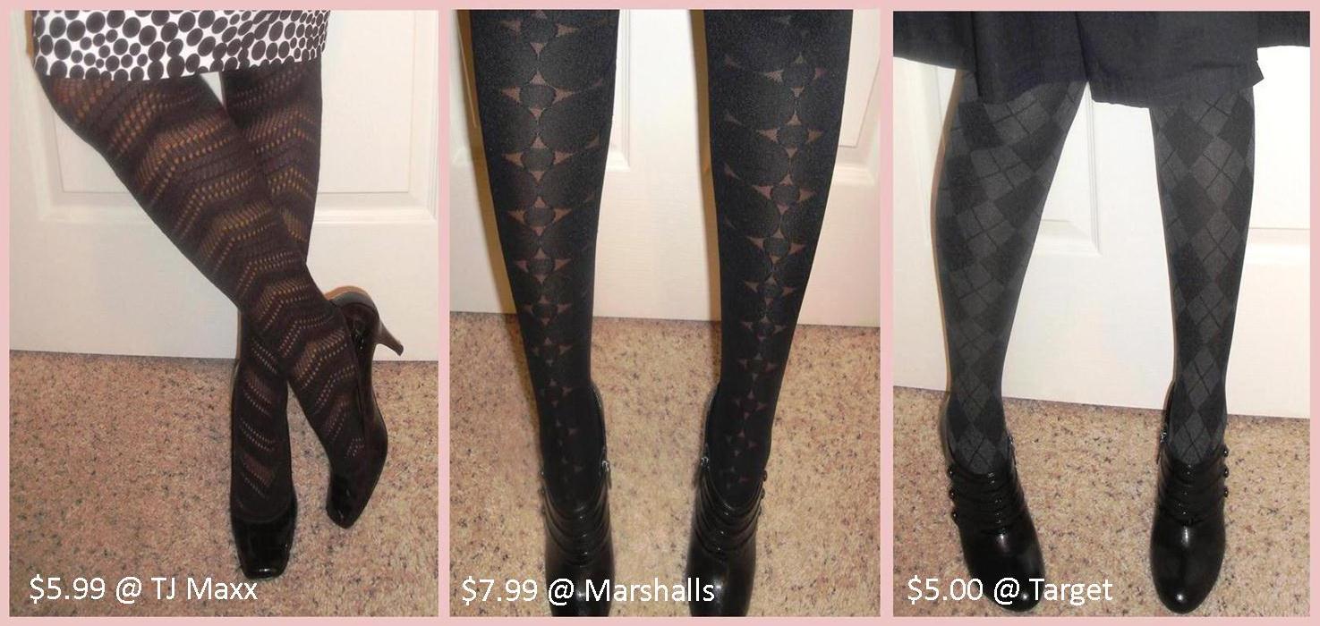 Patterned Tights: A Budget Friendly Fall Update - Economy of Style