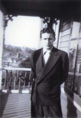 Louis Aldrich on the Vose St. Porch - 1952
