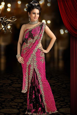 net saree styles