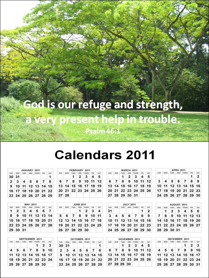 2011 calendar template microsoft. Free Christian 2011 Calendar