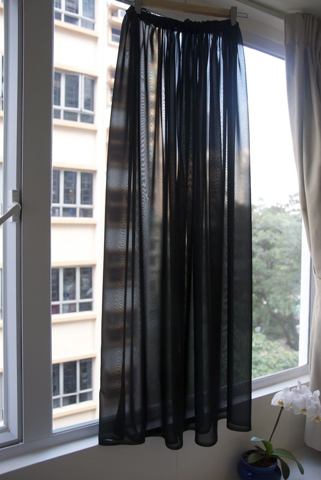 Black Sheer Curtains