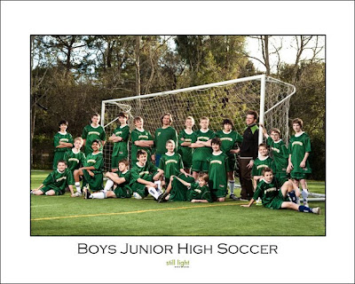 Pinewood Junior High Boys Soccer Sports Photography by Still Light Studios