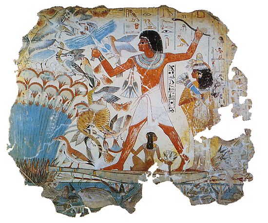 Pintura funeraria. Escena de caza