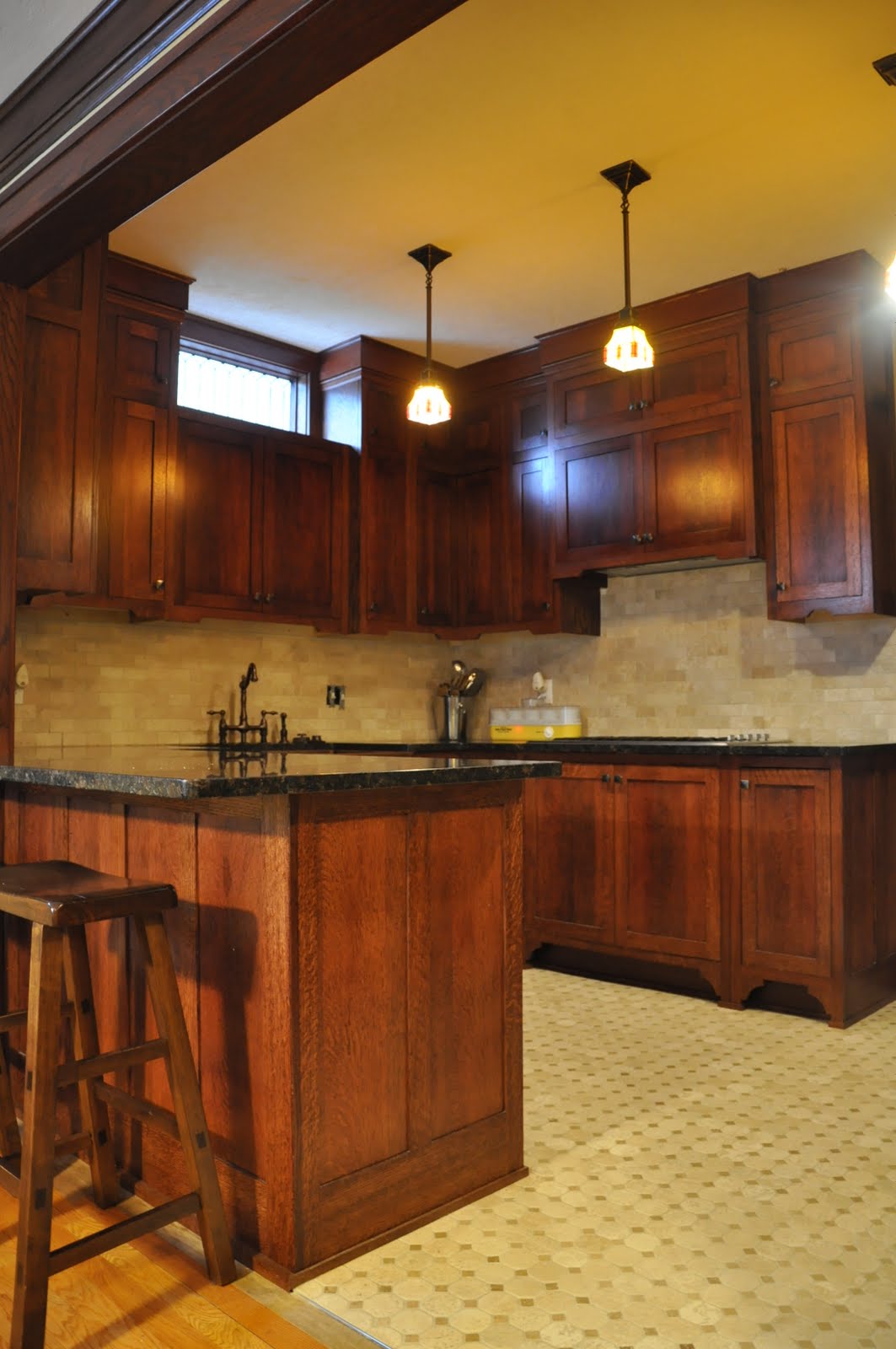 Mission style cabinets kitchen Mission Quarter Sawn Oak Kitchen Cabinets