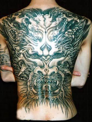 Depiction of dragon tattoo