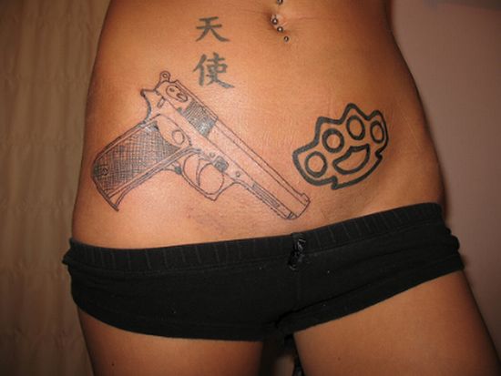 Small Gun tattoos