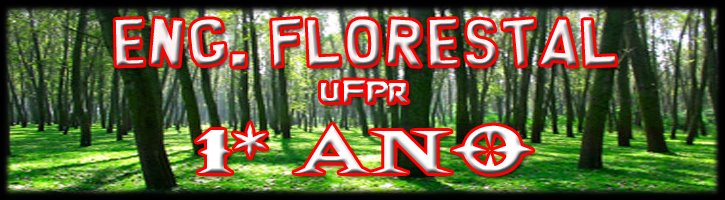 Engenharia Florestal UFPR, Primeiro ano !!!