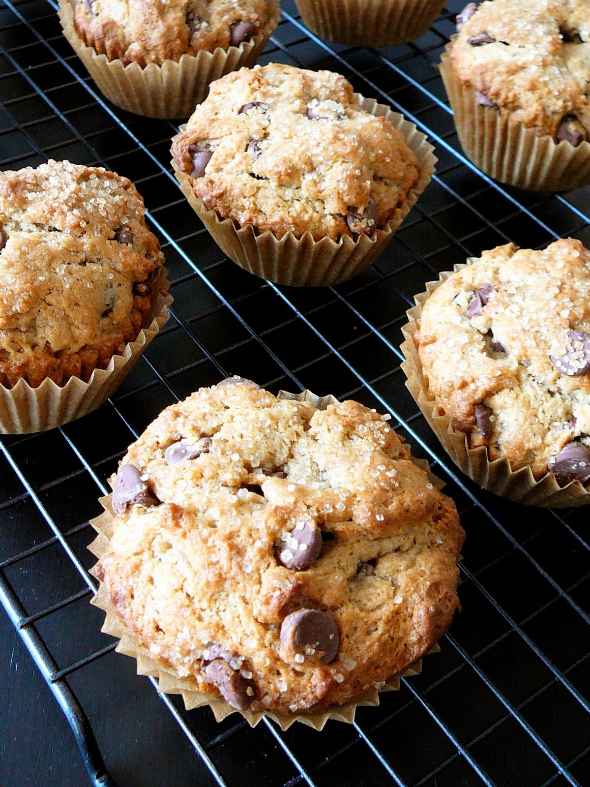 Baked Perfection Banana Peanut Butter Chocolate Chip Muffins