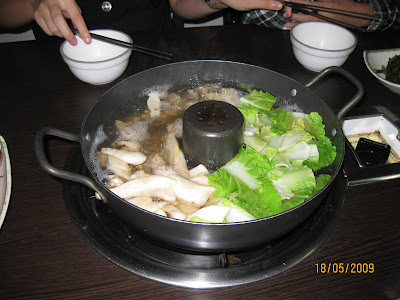 Duck steamboat with Bibimbap<br />