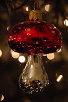 Mushroom ornament.