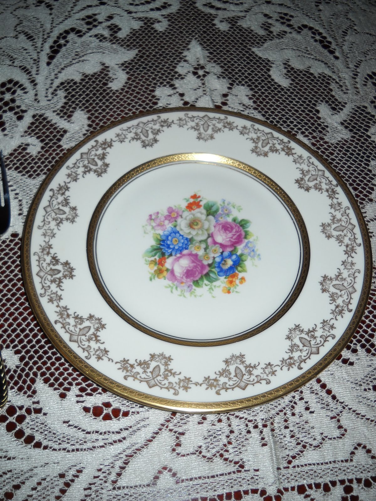 Porches and Petit Fours Victorian plates