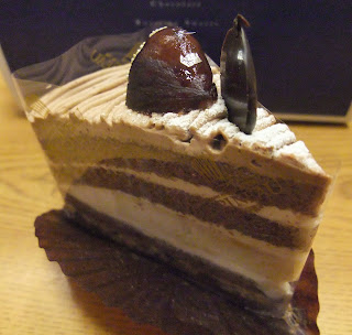 北堀江ル・ピノーのチョコモンブラン系のケーキ