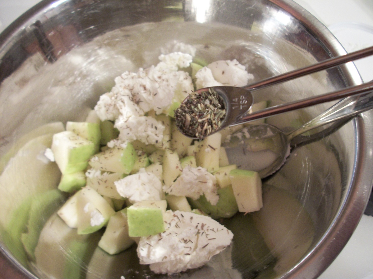 Cook with Sara Goat Cheese and Apple Bruschetta