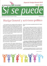 Boletín Especial sobre Huelga General 29-S.