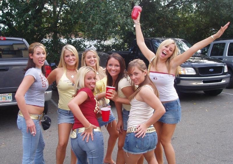 Angry blond college coeds have revenge