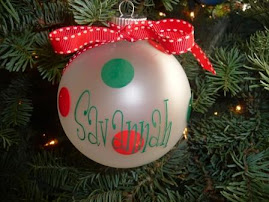 Savannah's ornament thanks to Jamie