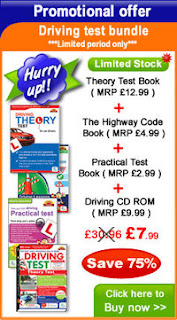 Driving theory test book and driving test cd