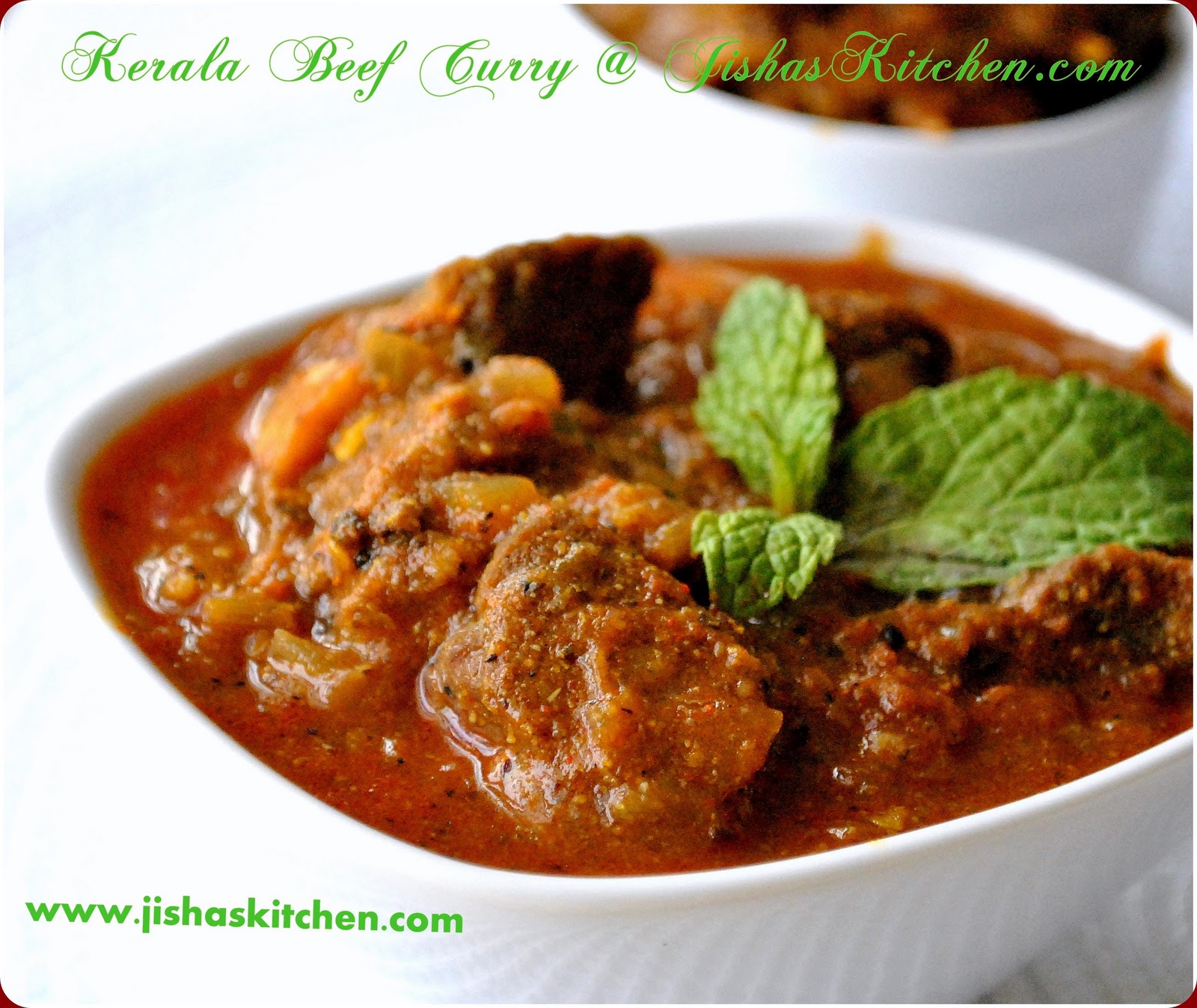 ! Jisha's Kitchen ! Kerala Spicy Beef Curry Indian Recipes, Kerala