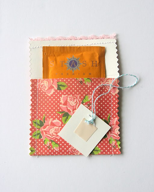 pink street DIY Thursday Teabag Envelope