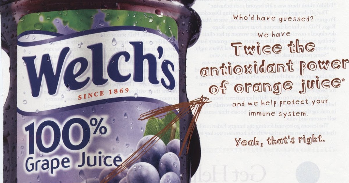 Weighty Matters Antioxidant Immune Protecting Grape Juice