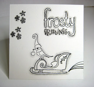 Images of christmas card designs clipart black and white StampingMathilda: Black and white Christmas cards