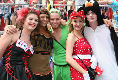 Picture of people in costume at Leeds Pride, Yorkshire 2010 Leeds Pride Costumes