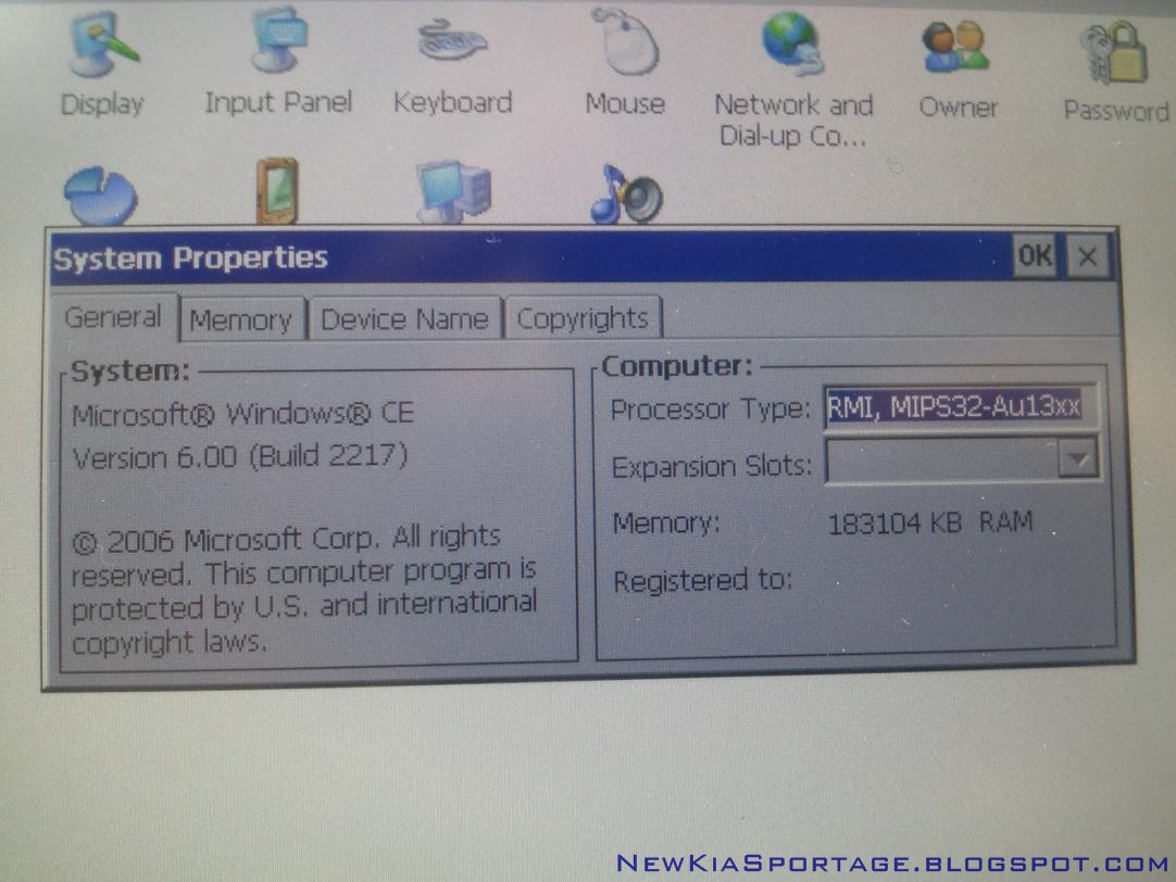 Windows CE en el Navegador del KIA Sportage !! Windows CE en el Navegador del KIA Sportage !!