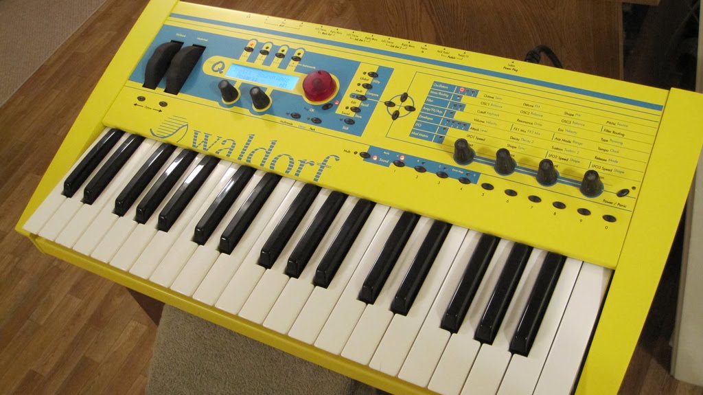 MATRIXSYNTH Waldorf Micro Q Keyboard Yellow