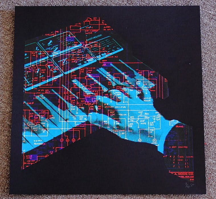 MATRIXSYNTH MoogFest synth art show poster by Scott Campbell