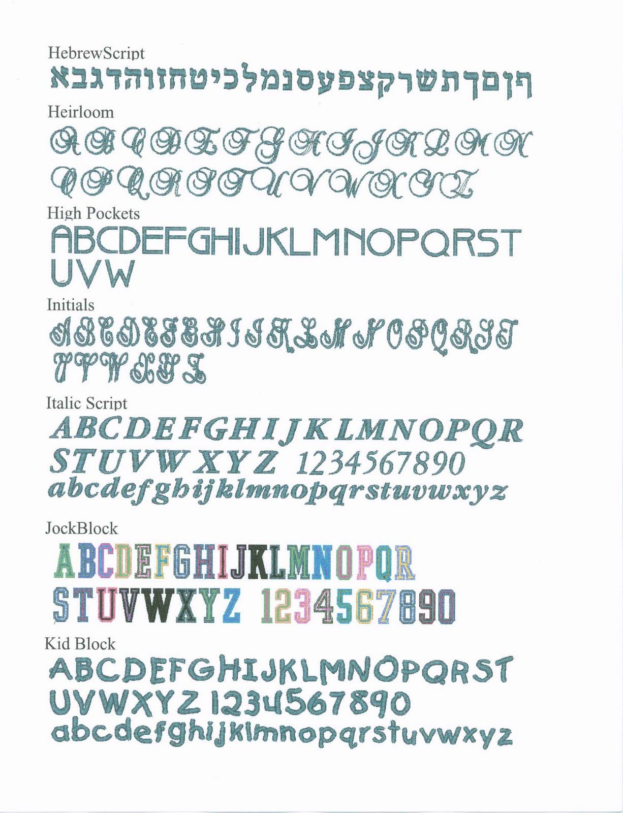 Sew That's Life Embroidery Fonts