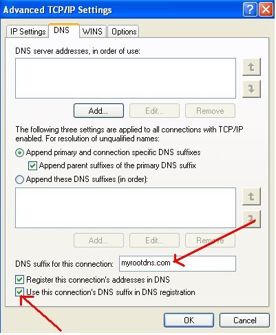 Domain Network Systems (DNS) Information: Register DNS records with